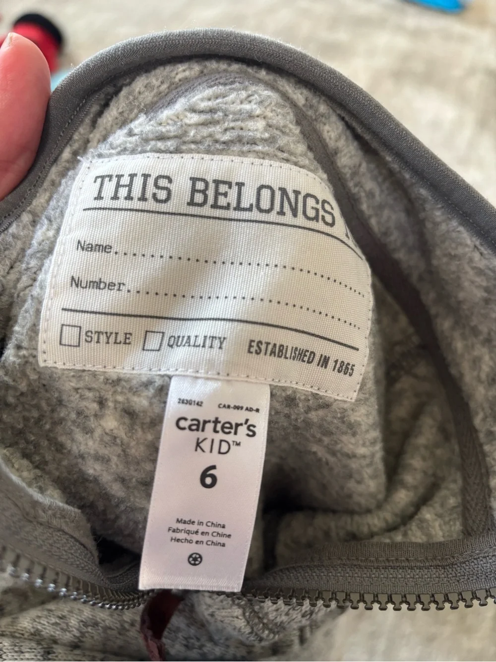 Carters soft heather